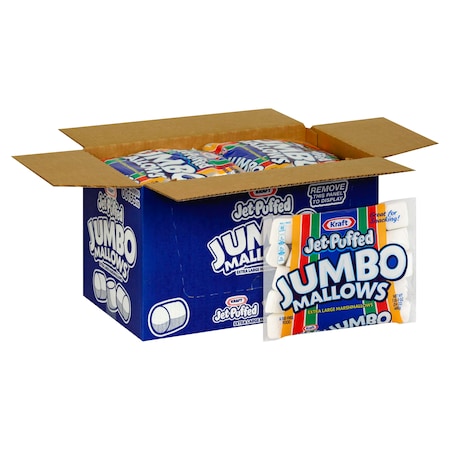 Kraft Kraft Jet-Puffed Jumbo Snack Marshmallow Jumbo 1.5lbs Bags, PK8 10600699001653